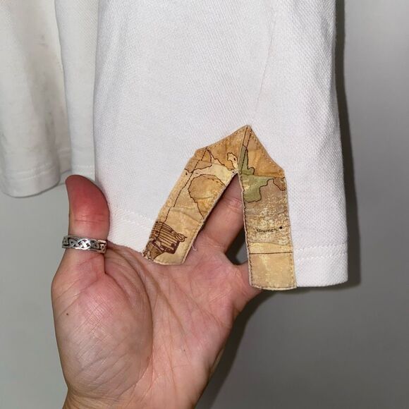 DONNAVVENTURA BY ALVIERO MARTINI 1A CLASSE White Polo Size Medium*, MSRP $191 - Picture 4 of 16